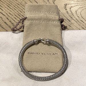 David Yurman Cable Buckle Bracelet w/ Diamonds 5mm